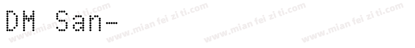 DM San字体转换